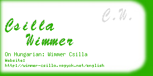 csilla wimmer business card